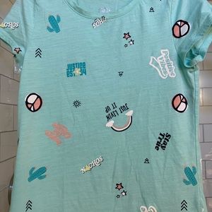 Justice Graphic TShirt (Positive Vibes)